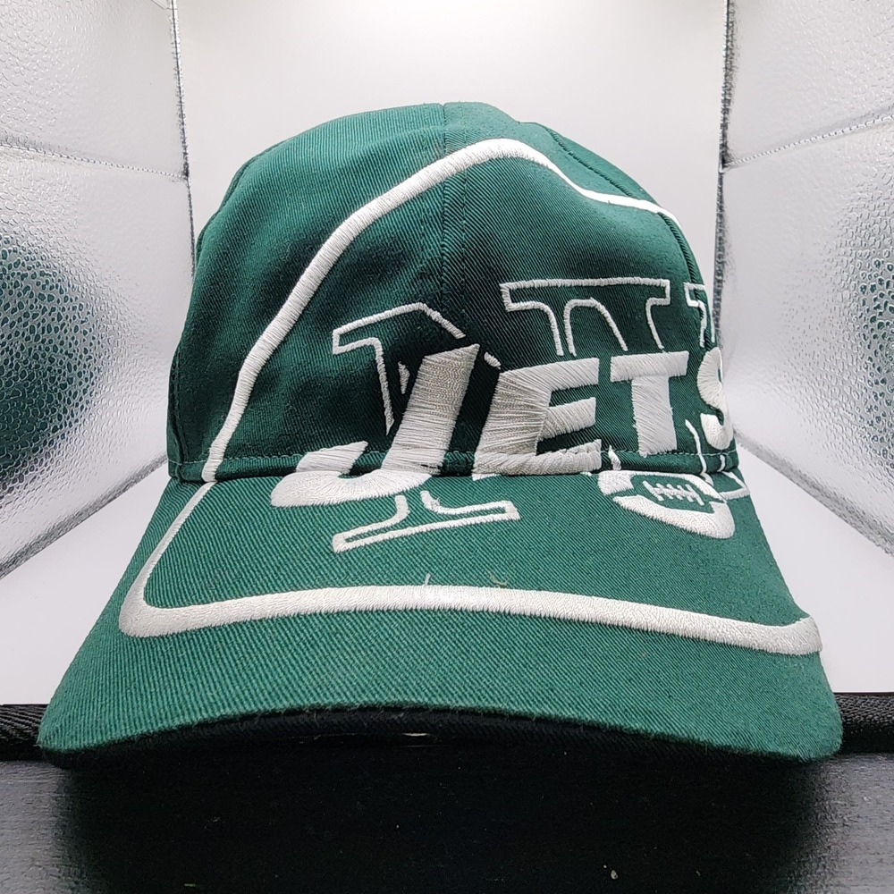 VTG New York Jets Reebok NFL Hat  Strap Back Green Official‎ License